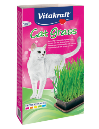 Vitakraft Cat Grass pregiata miscela di Semi gr.120. Snack Per Gatti .