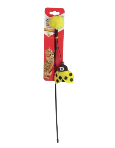 Gioco Cannetta Coccinella con Campanellino. Giochi Per Gatti.