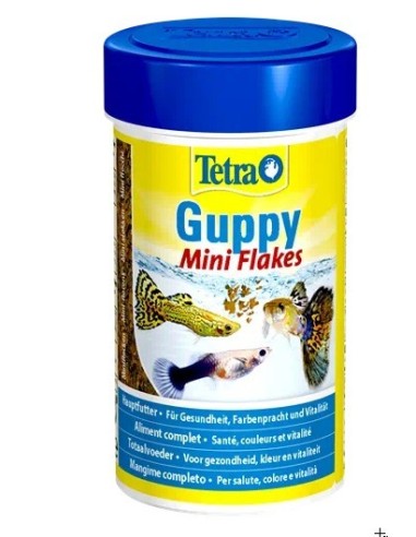 Tetra Guppy Mini Fiocchi gr 75/ml 250. Mangime Per Pesci