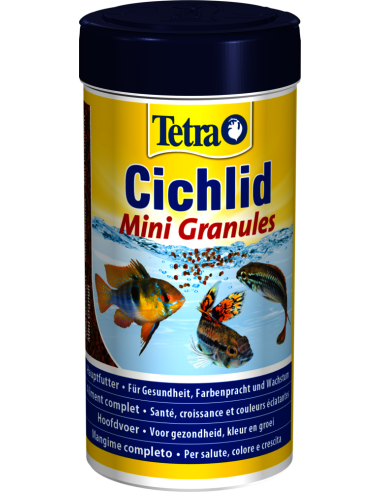 Tetra Cichlid Mini Granules Gr.110/Ml.250 Mangime per Pesci Tropicali