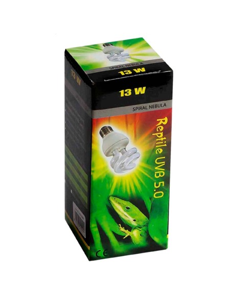 Lampada Basso Consumi UVB 5.0 13 W. Accessori per Terrari e Rettili