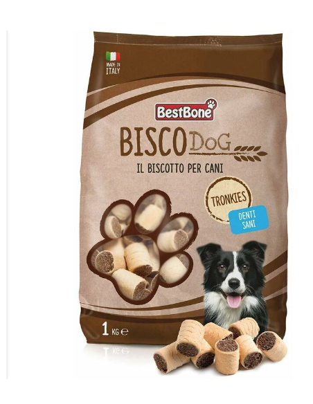 Record Biscodog Biscotti Tronkies kg 1. Snack Per Cani .