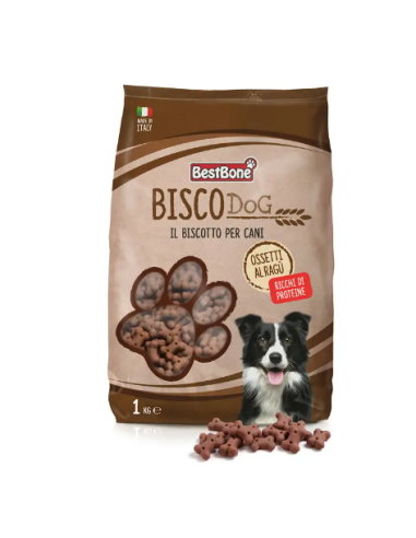 Record Biscodog Biscotti Ossetti al ragù kg 1. Snack per cani .