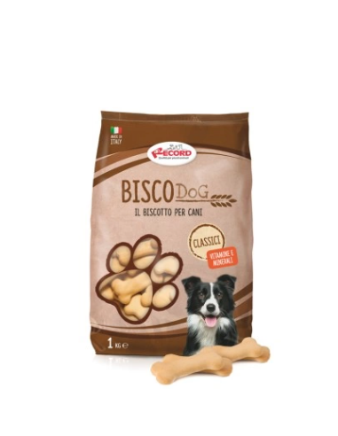 Record Biscodog Biscotti Classici kg 1. Snack per cani