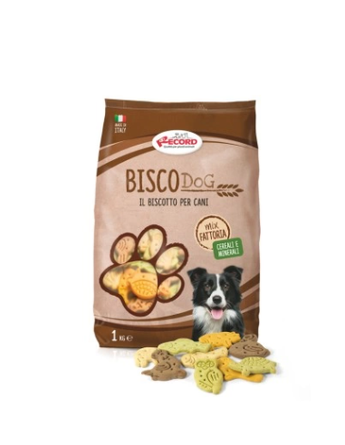 Record Biscodog Biscotti Mix fattoria 1000 gr. Snack Per cani .