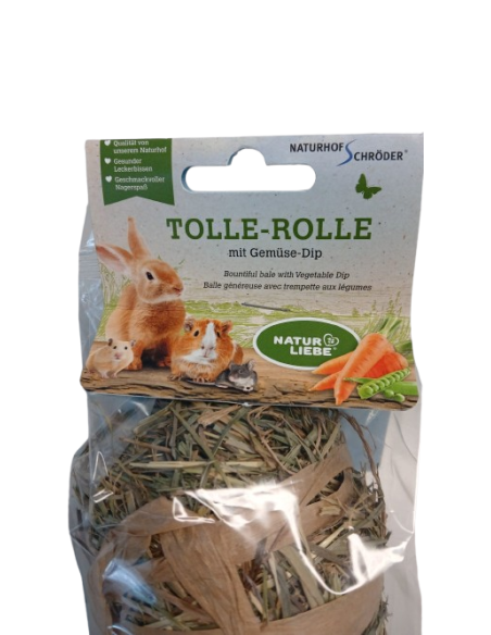 Fieno Rolls Mix Vegetali gr 70. Snack per roditori