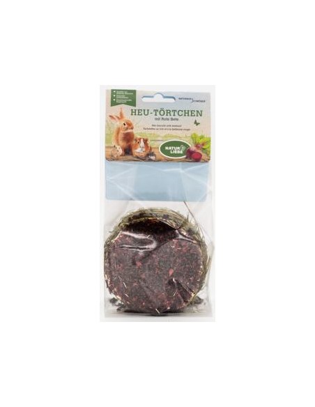 Tortino di Fieno con Barbabietola gr 75. Snack Per Roditori