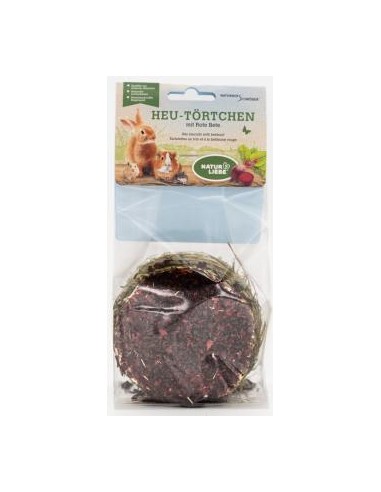 Tortino di Fieno con Barbabietola gr 75. Snack Per Roditori