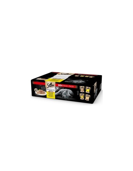 SHEBA Multipack 60 pz.xgr.85 Selezione in Salsa. Cibo Umido Per Gatti