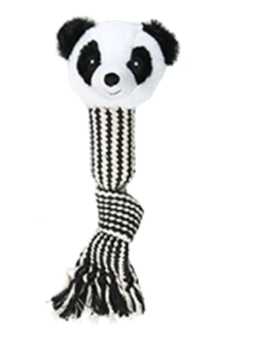 Maiale Giraffa Panda Corda con suono cm 45. Giochi Per Cani.