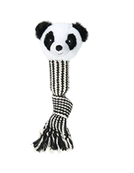 Maiale Giraffa Panda Corda con suono cm 45. Giochi Per Cani.