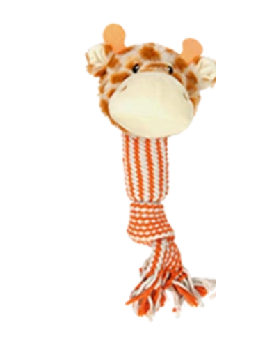 Maiale Giraffa Panda Corda con suono cm 45. Giochi Per Cani.