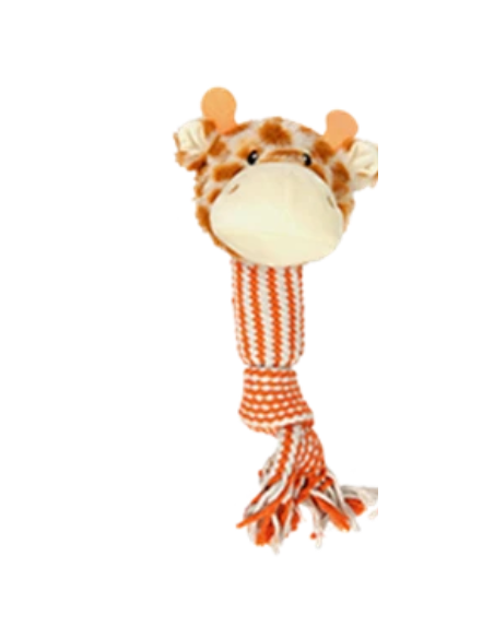 Maiale Giraffa Panda Corda con suono cm 45. Giochi Per Cani.