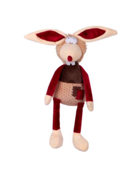 Coniglio Peluche con Squeakers cm 30. Giochi Per Cani