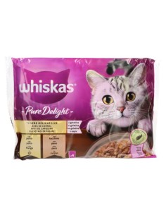 WHISKAS Pure Delight 4x85 Gr.Tenere Delicatezze. Cibo Umido Per gatti