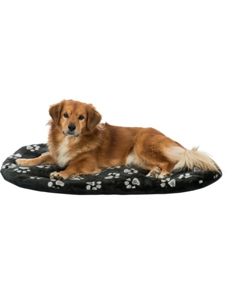 Cuscino Ovale Jimmy 98x62 cm Nero. Cucce e Letti per cani.