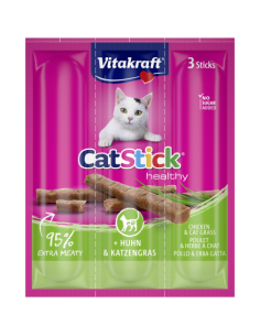Vitakraft Cat stick Mini Pollo ed Erba Gatta 3pz. Snack per gatti . 2