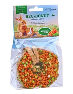 Ciambella fieno con Carote e Piselli gr 65. Snack Per Roditori