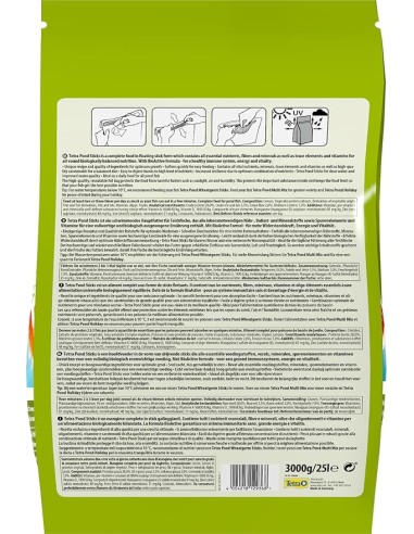 Tetra Pond Stick 25 litri. mangime Per Pesci.