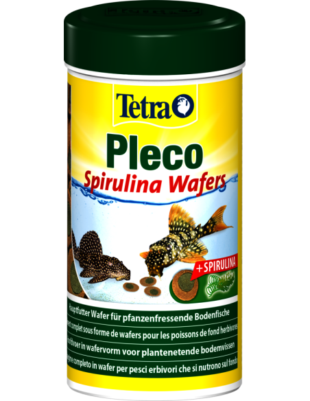 Tetra Pleco Spirulina Wafers 42GR. Mangime Per Pesci.