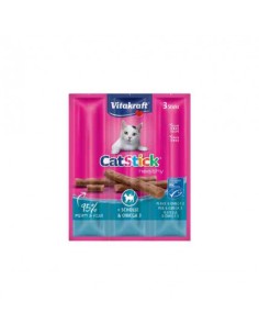 Vitakraft Cat stick Platessa ed omega3 3pz gr.18.Snack Per Gatti