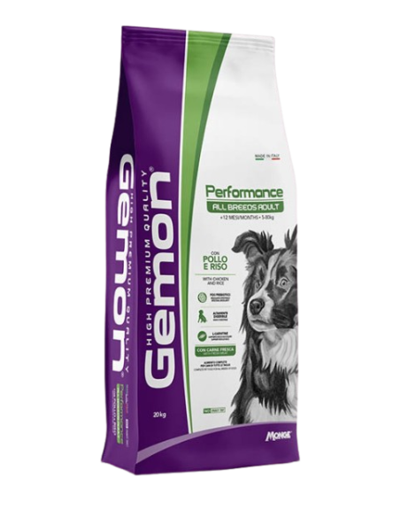 Gemon dog Agrarie Performance kg.20.Cibo Secco per cani .