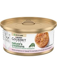 Gourmet Nature's Creation ricco in Fiocchi di Tonnetto Naturale in Gelee con Gamberetti- Cibo Umido Per gatti . 2