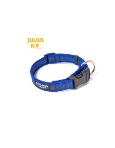 Collare K9 39-65 cm x25 mm . colore blu. Guinzagli e Collari per cani.
