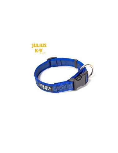 Collare K9 39-65 cm x25 mm . colore blu. Guinzagli e Collari per cani.