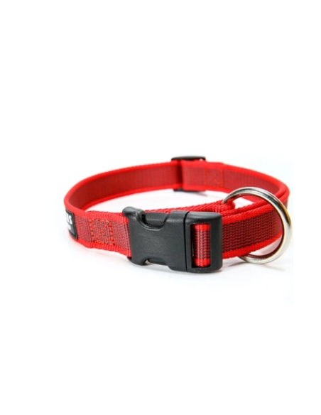 Collare k9 39-65 cm x25 mm Rosso. Collari e Guinzagli per cani.