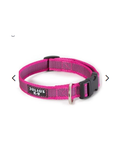 Collare k9 39-65 cm x 25 mm rosa. Guinzagli e Collari per cani.