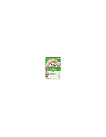 Life Cat busta Anti-Hairball Tonnetto e Piselli gr.70. Cibo Umido Per Gatti