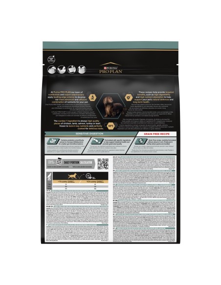 Pro Plan Small and Mini Grain Free Tacchino kg 2,5 Optidigest . Crocchette per cani