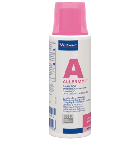 Virbac Shampoo Allermyl ml 250. Igiene per cani e gatti.