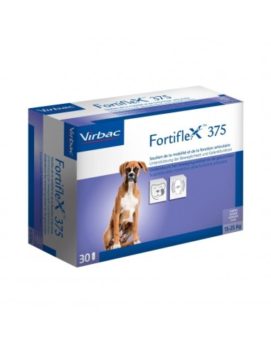 Virbac Fortiflex 375 15-25 kg 30 Compresse. Antiparassitari per cani.