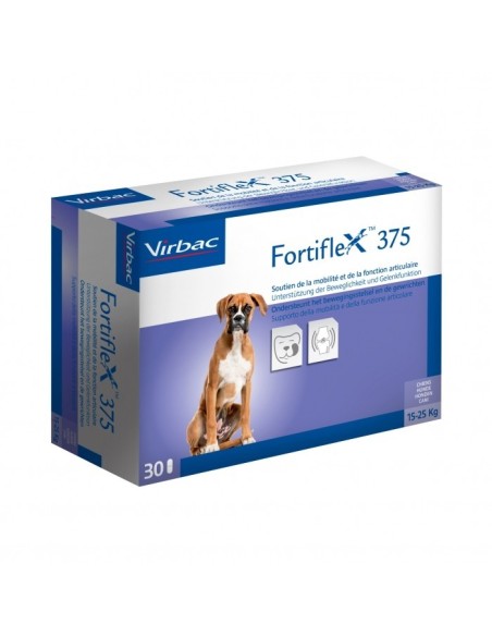 Virbac Fortiflex 375 15-25 kg 30 Compresse. Antiparassitari per cani.