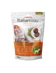 italian way dog Mini Burger con Maiale Pomodoro e Erbe gr.60 Grain Free. Snack per cani. 2