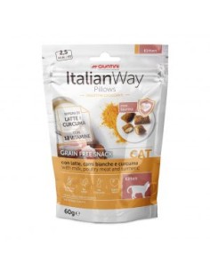 Italian way Pillows con latte, carni bianche e curcuma Grain free snack gr 60. Snack per gatti . 2
