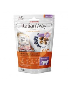 italian way Cat Pillows Sterilised Maiale Latte e Mirtilli gr.60. Snack per gatti . 2