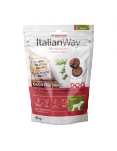 italian way dog Mini Burger con Manzo Formaggio e Rosmarino gr.60 - Snack Per Cani .