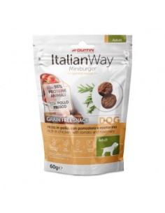 italian way dog Mini Burger con Pollo Pomodoro e Rosmarino gr.60 . Snack per cani . 2