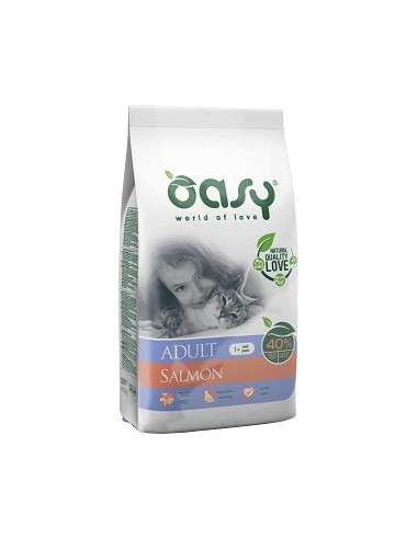 Oasy Adult Salmone gr 300. Cibo Secco Per Gatti