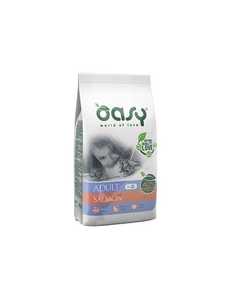 Oasy Adult Salmone gr 300. Cibo Secco Per Gatti