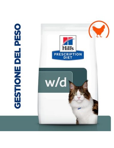 Hill's Feline w/d multi kg 1,5. Diete Cibo Secco Per gatti .