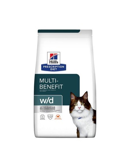 Hill's Feline w/d multi kg 1,5. Diete Cibo Secco Per gatti .