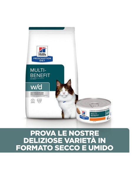 Hill's Feline w/d multi kg 1,5. Diete Cibo Secco Per gatti .