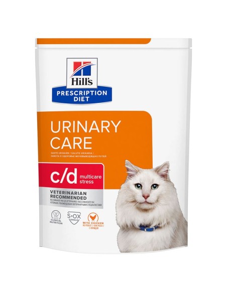 Hill's Feline c/d Urinary Stress  pollo gr 400. Diete Cibo Secco Per Gatti