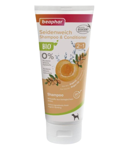 Beaphar Bio Shampoo 2 in 1 ml 200. Igiene per cani .