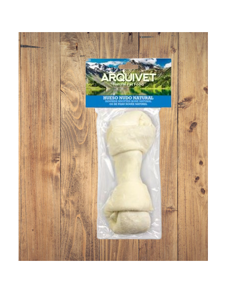 Arquivet osso annodato pelle naturale cm 16. Masticazione .