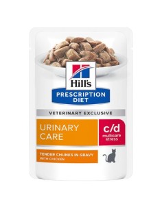Hill's C/d Urinary Stress Pollo busta gr 85. Diete . Cibo Umido Per Gatti. 2